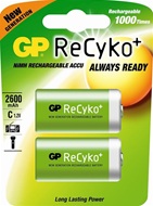 GP ReCyKo oplaadbare C baby batterijen 2600 mAh
